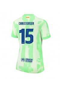 Barcelona Andreas Christensen #15 Voetbaltruitje 3e tenue Dames 2024-25 Korte Mouw